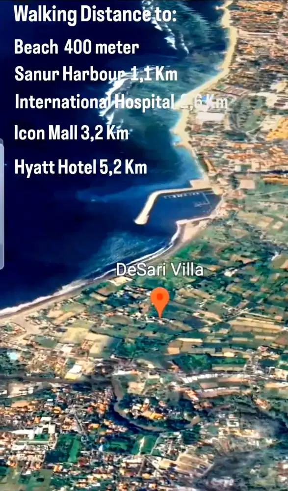 Villa dekat pantai Sanur disewakan