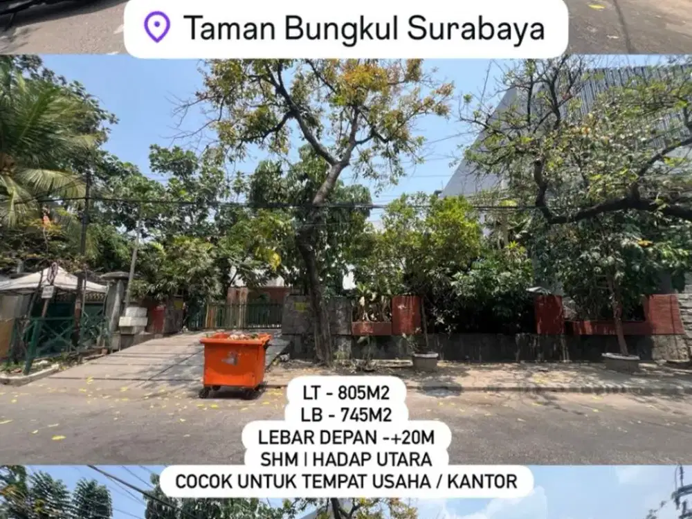 LELANG! Dijual TERMURAH Rumah jalan progo pusat kota surabaya taman bungkul