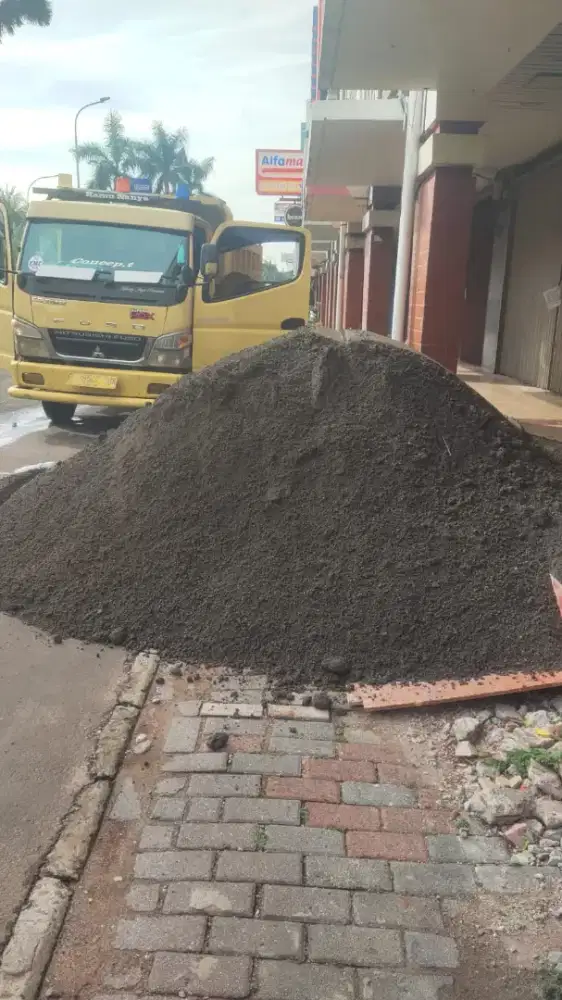 Abu batu sirtu gunung batu makadam Pasir pasang