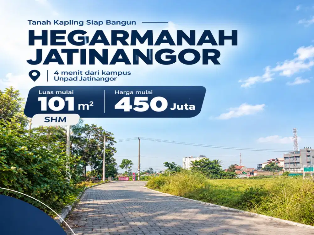 Kavling Tanah SHM 101 m² Dekat UNPAD Jatinangor Sumedang