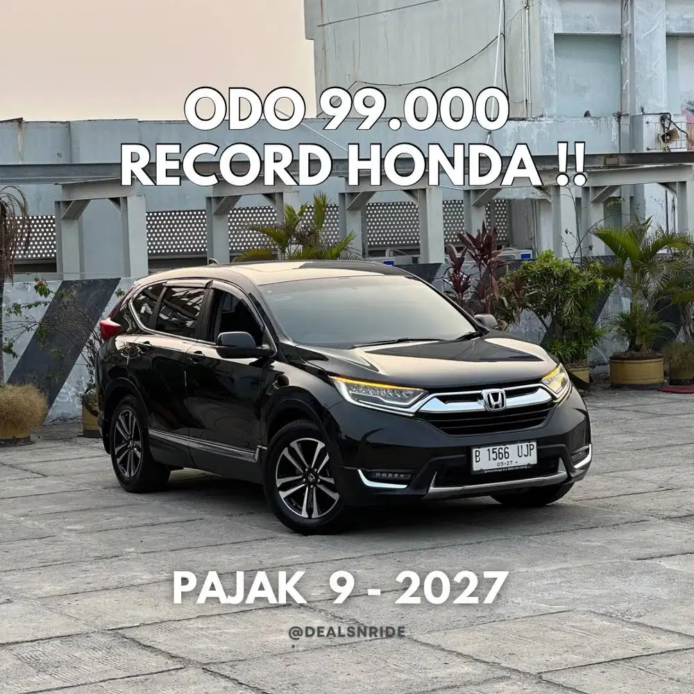 ODO 99.000 ANTIKK !! PAJAK 9/2027 CRV TURBO PRESTIGE 2017 WARNA HIJAU
