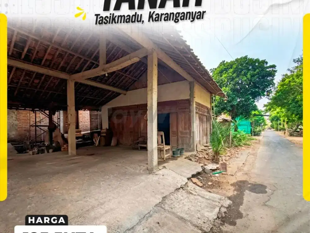 Dijual Tanah Bonus Bangunan Di Kaling Tasikmadu Harga Murah