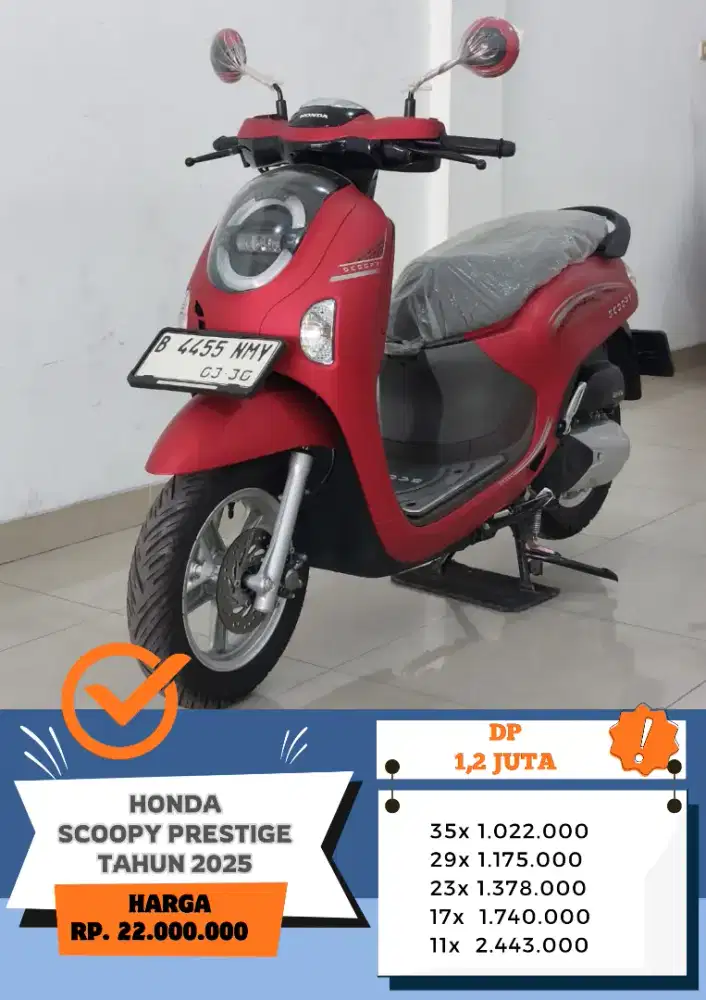 Km 5 ribu!! HONDA SCOOPY PRESTIGE TAHUN 2025