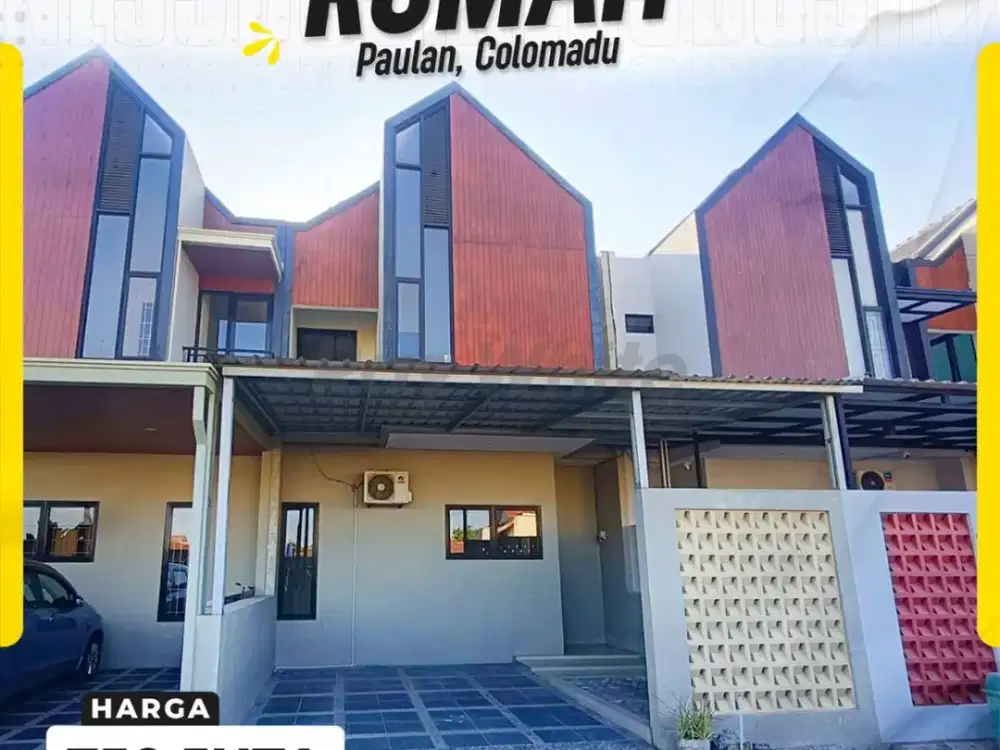 Dijual Rumah Cluster Modern 2 Lantai di Paulan Colomadu Dekat Bandara Dan Kampus UMS