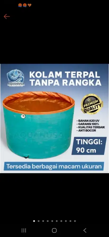 Jual kolam terpal tanpa rangka