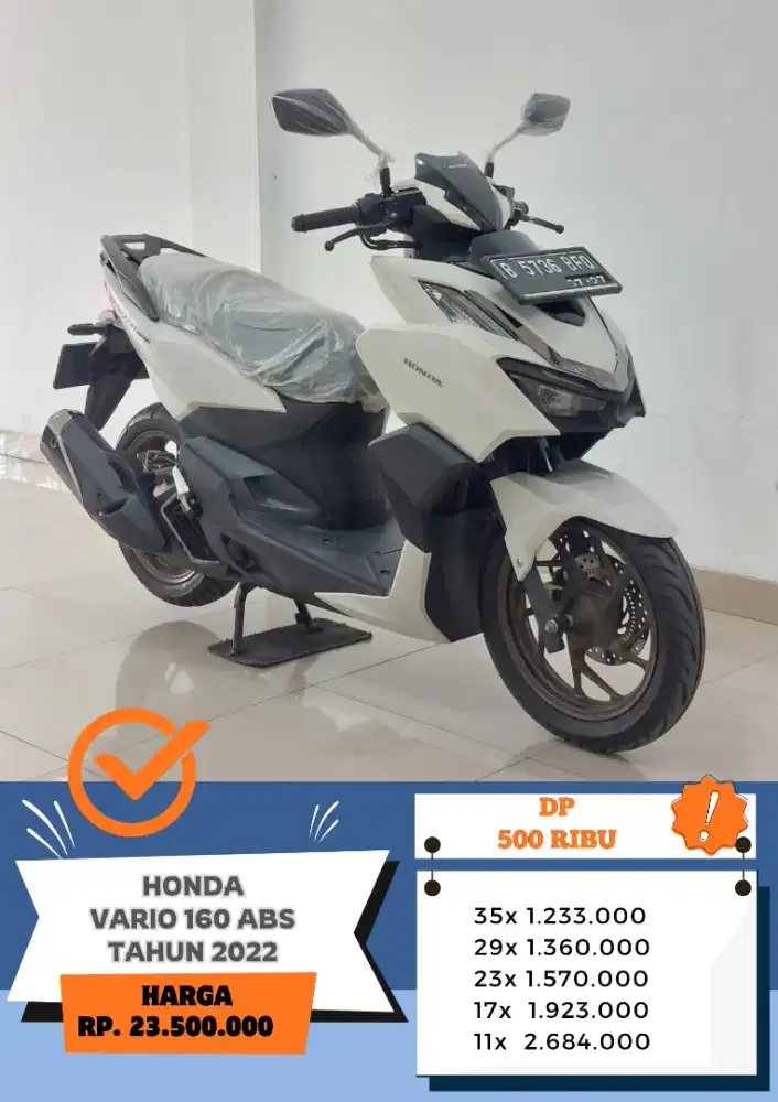 Dp 500 ribu!! HONDA VARIO 160 ABS TAHUN 2022