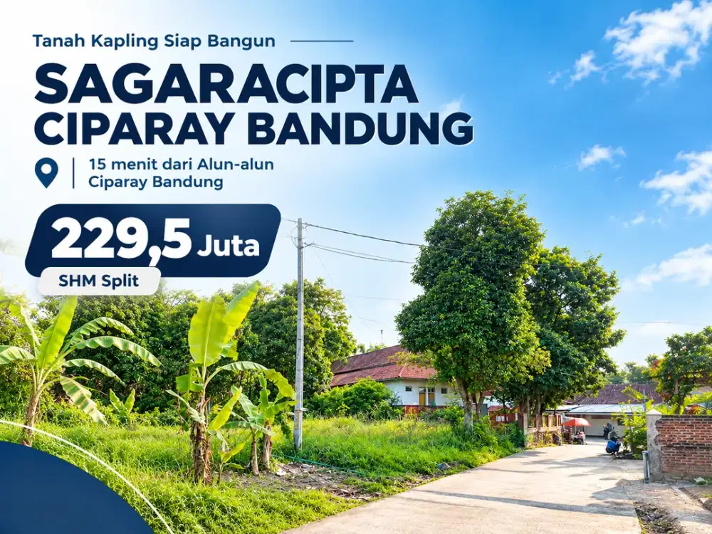 Kavling Tanah SHM 270 m² Jl. Sagaracipta Ciparay Bandung