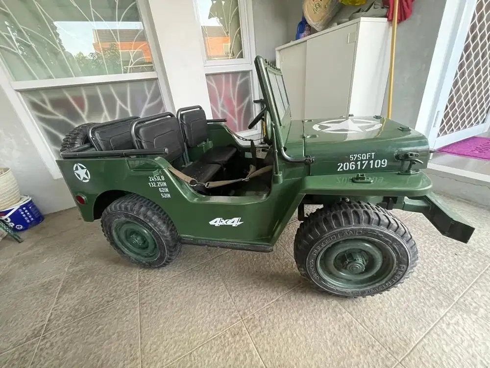 Dijual Mainan Anak Mobil Aki JEEP WILLYS JUMBO