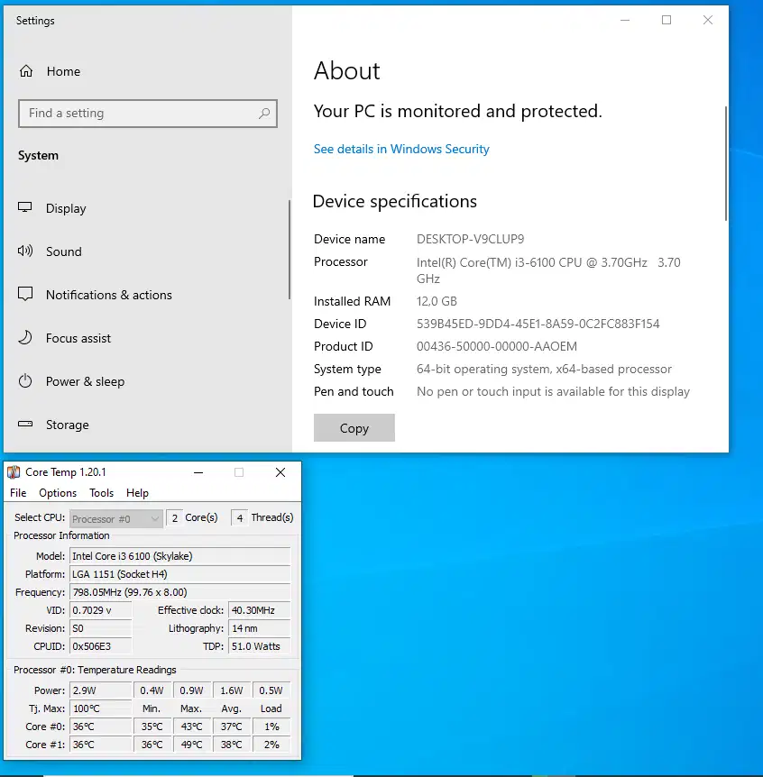 Processor Core i3 6100 Murah