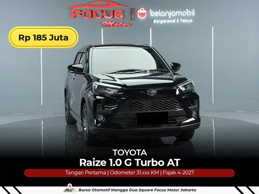[ GARANSI 5THN ] Toyota Raize 1.0 G Turbo AT 2023/2024/2025