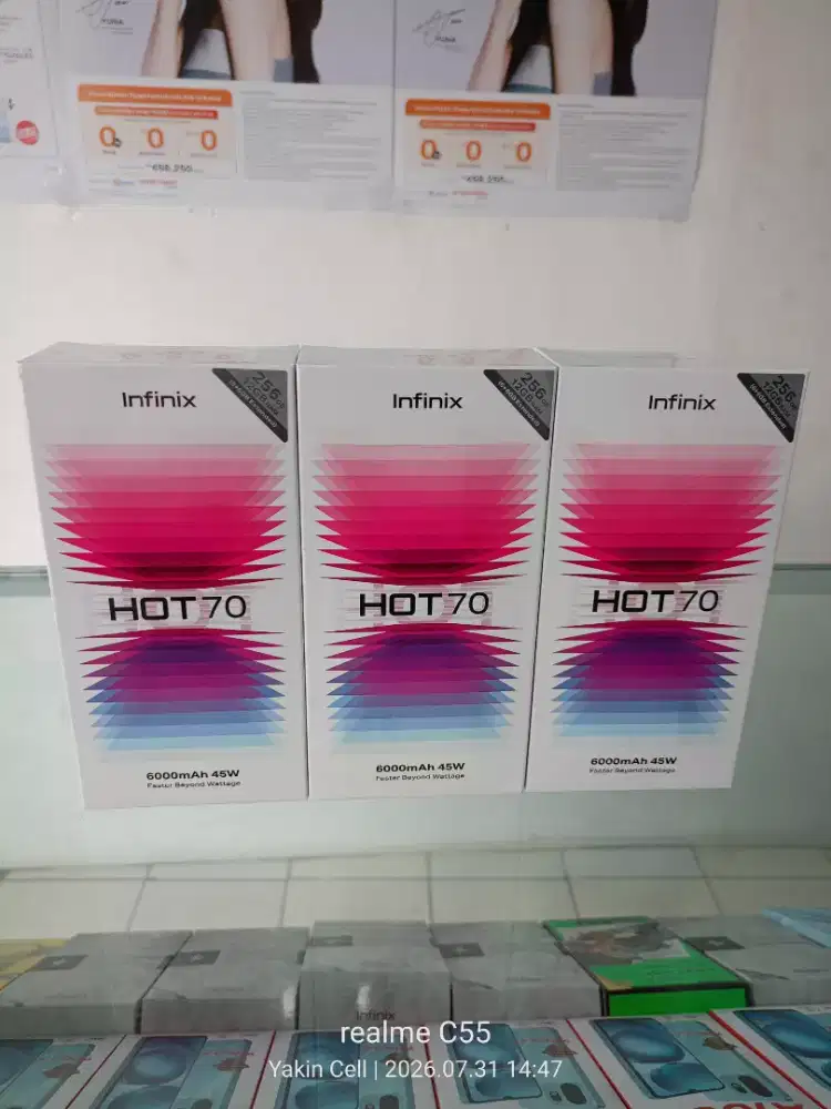 Infinix Hot 70 6+6/256 GB NFC Helio G100 Camera 50 MP Garansi Resmi