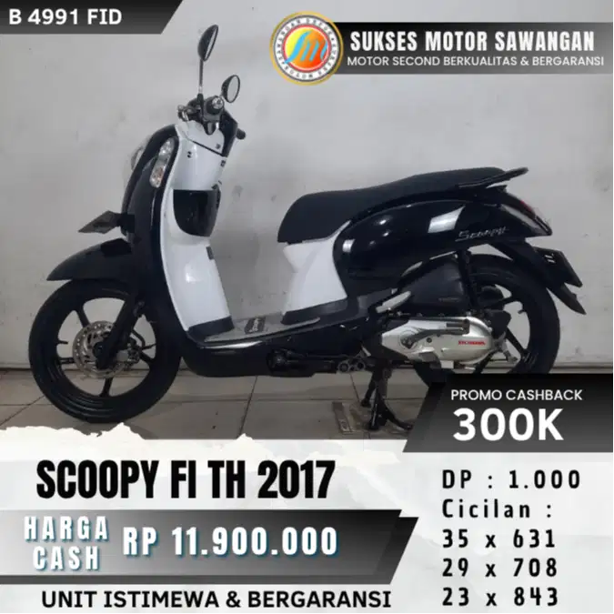 CASH KREDIT HONDA SCOOPY FI TH 2017 SCOPY UNIT MULUS DAN BERGARANSI