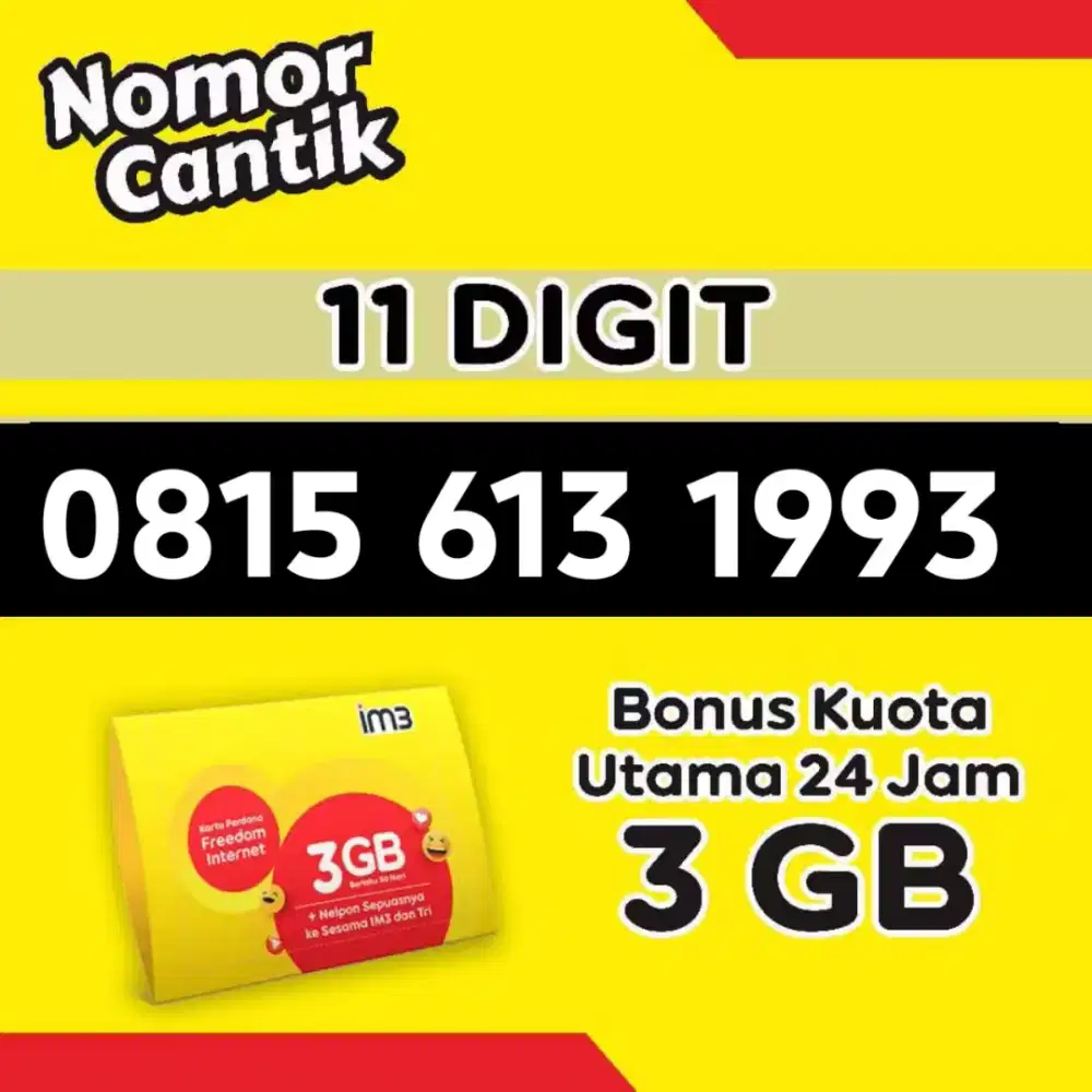 Nomor cantik Indosat Ooredoo