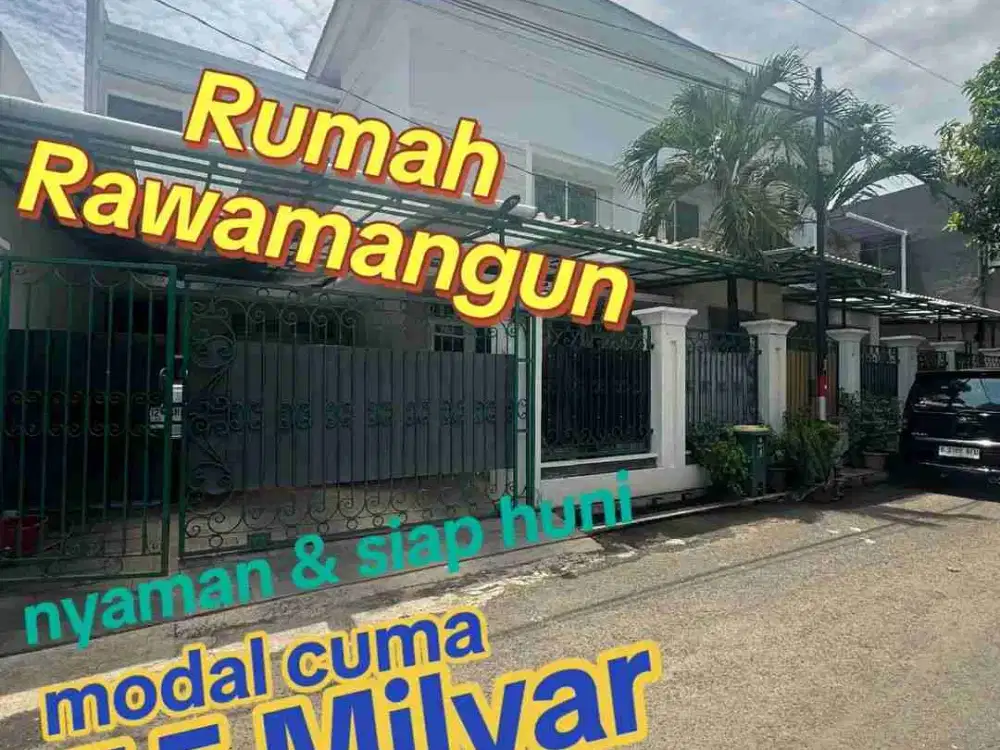 Dijual Cepat Rumah Siap Huni Di Rawamangun Jakarta