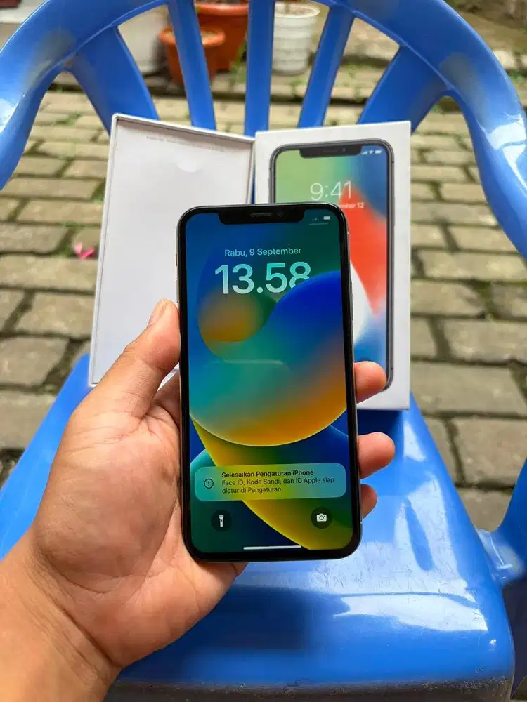 Iphone x 256 Gb Bh100% Sinyal permanen siap pakai