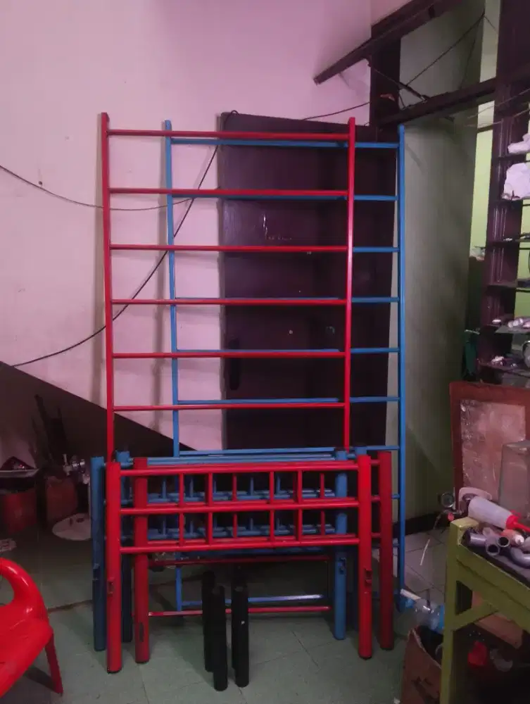 kasur tingkat, rak kasur, ranjang kasur tingkat