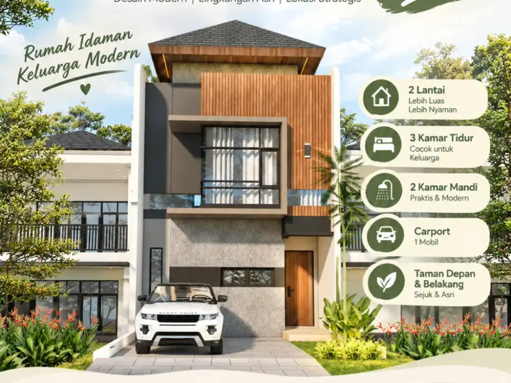 Rumah Modern Open Space Bandung 900Jtan