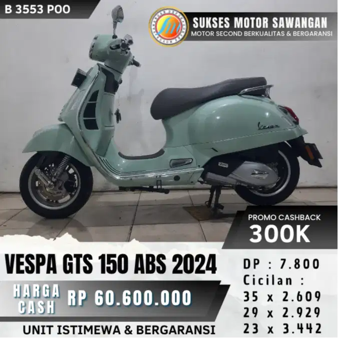 PIAGGIO VESPA GTS 150 ABS TH 2024 KEYLES GTS150 BISA CASH KREDIT