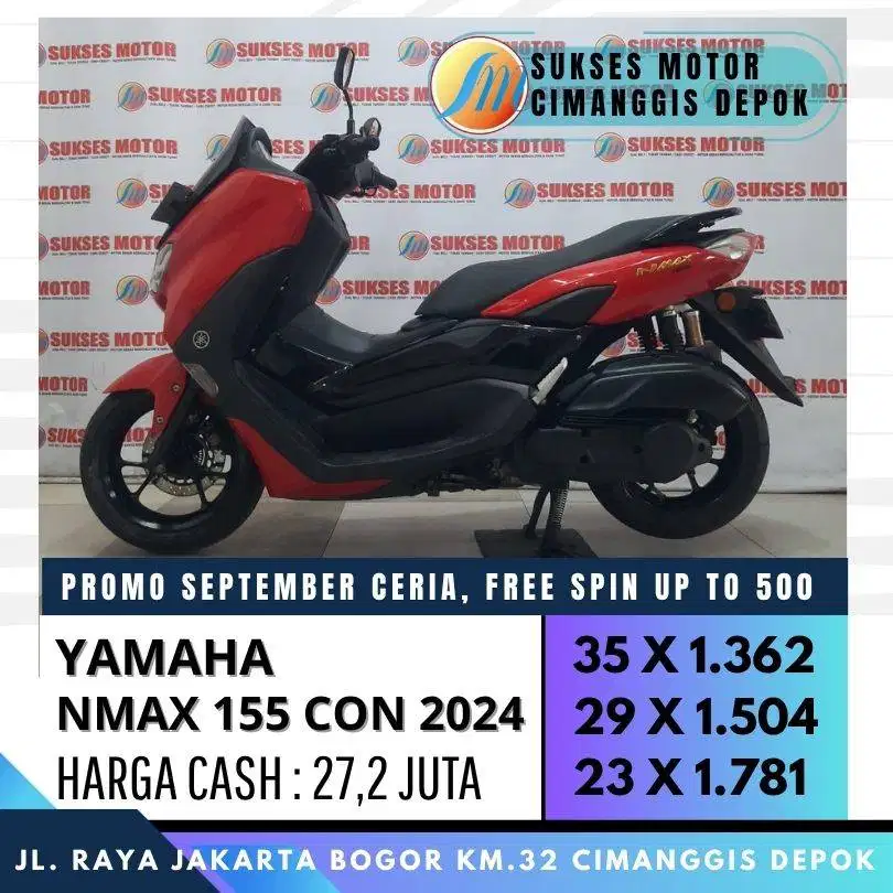 YAMAHA NMAX 155 CON 2024 KREDIT DP 700 PROMO CASHBACK 300
