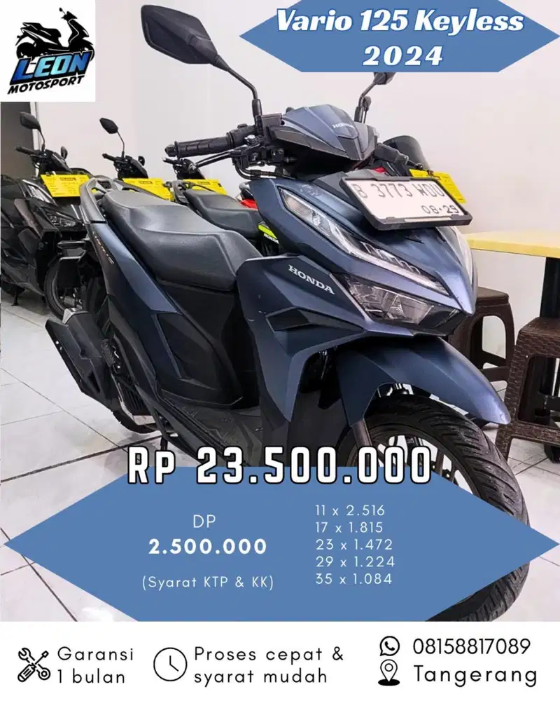 Vario 125 cbs iss 2024, jual beli motor seken