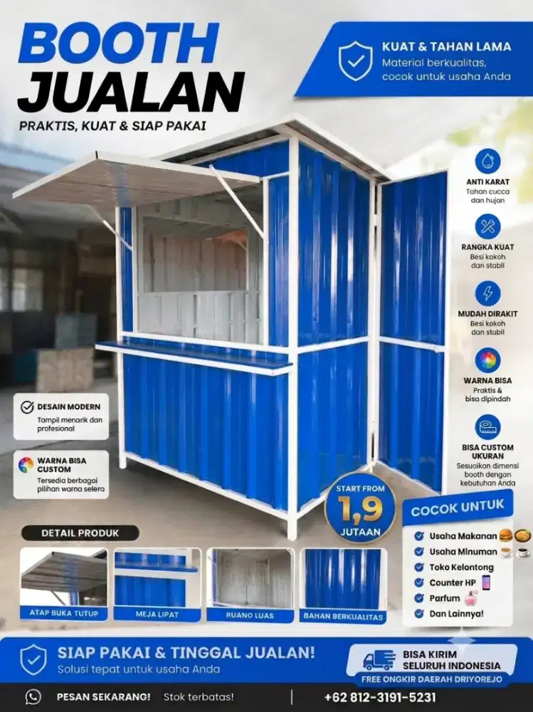 Booth Container / stand untuk jualan bisa nego