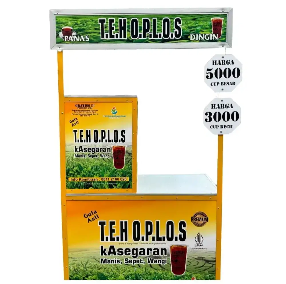 Gerobak Booth Teh Oplos