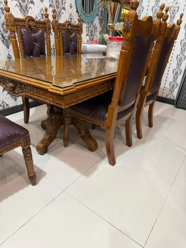 meja makan kayu jati dijual murah