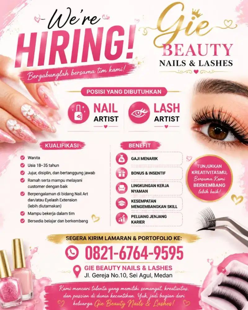 Dibutuhkan nailist dan eyelash