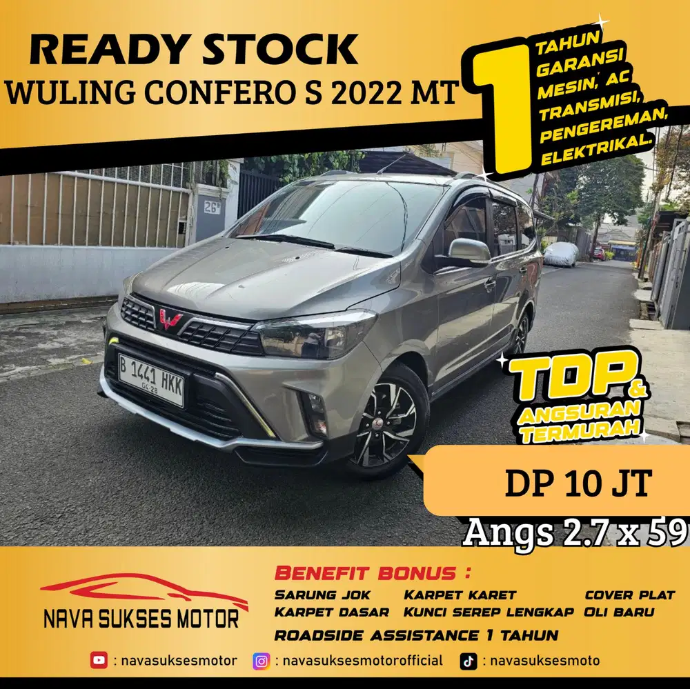 TDP 10 Jt Angs Termurah Wuling Confero S 2022 Manual Abu Abu Low Km m