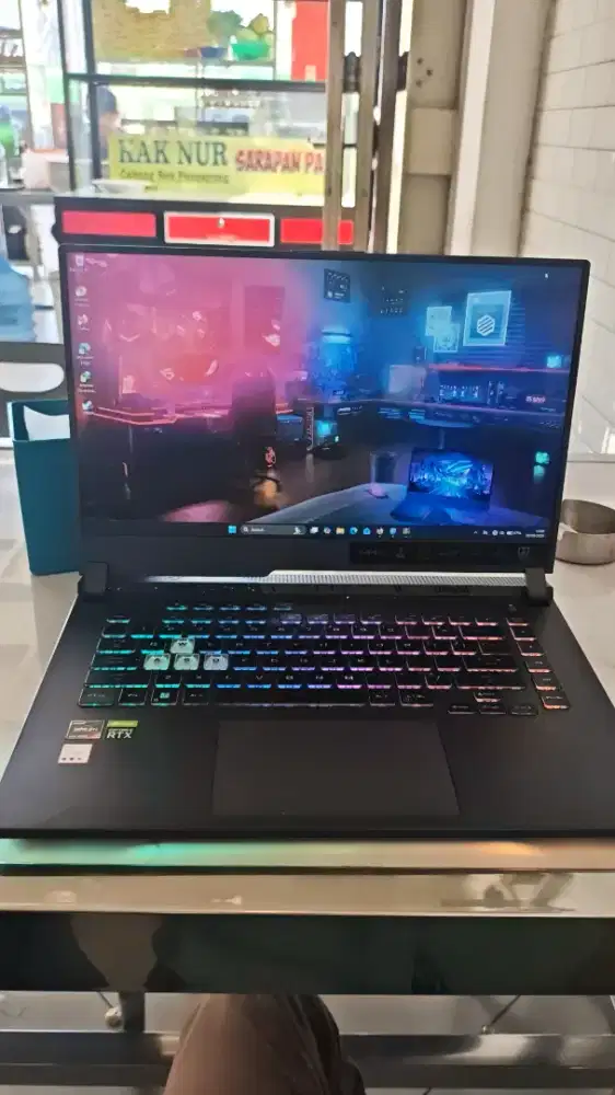 Laptop Rog Ryzen 7 RTX3050 Ram 16/512