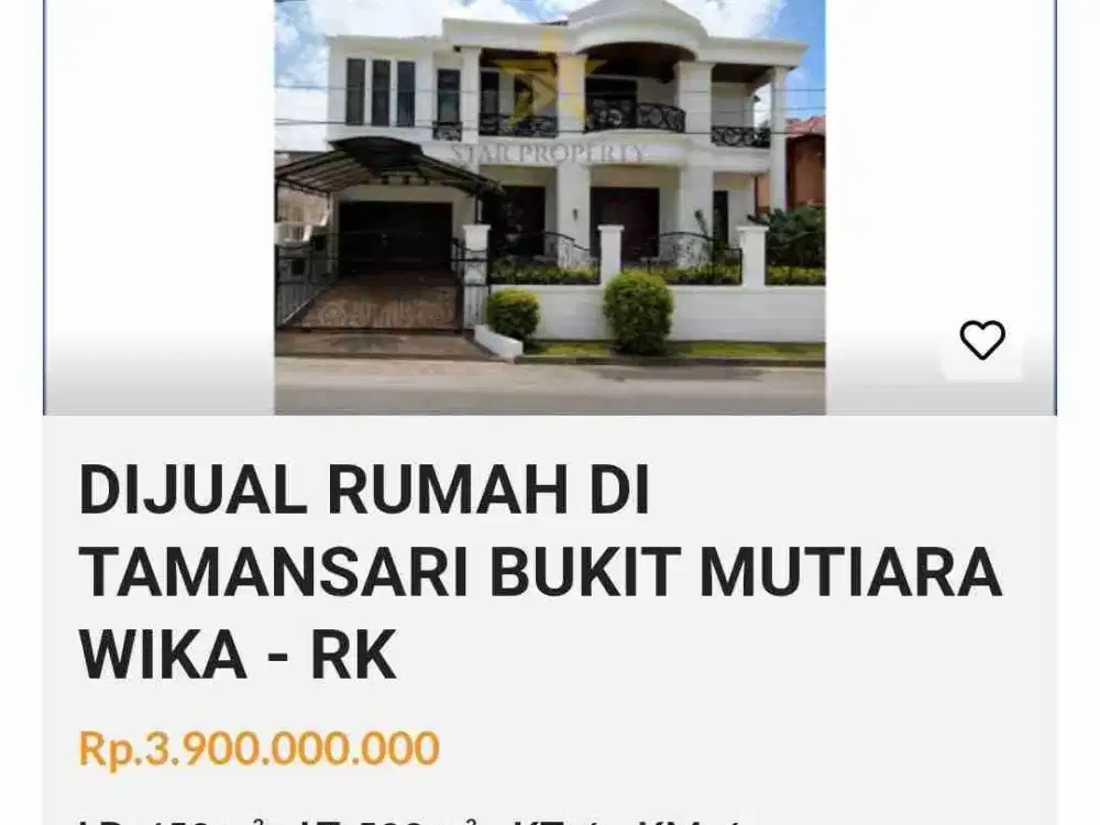 dijual rumah cocok buat butik atau klinik berada di jalan boulevard Wika