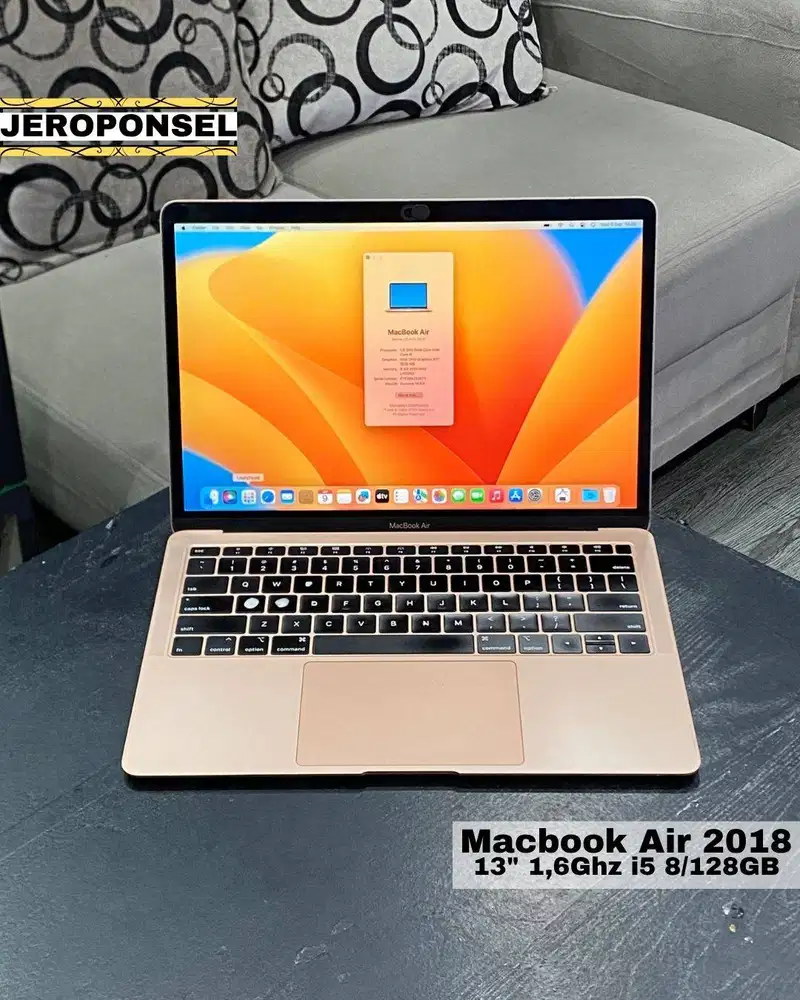 MACBOOK AIR 2018 8/128GB GOLD MULUS ORIGINAL