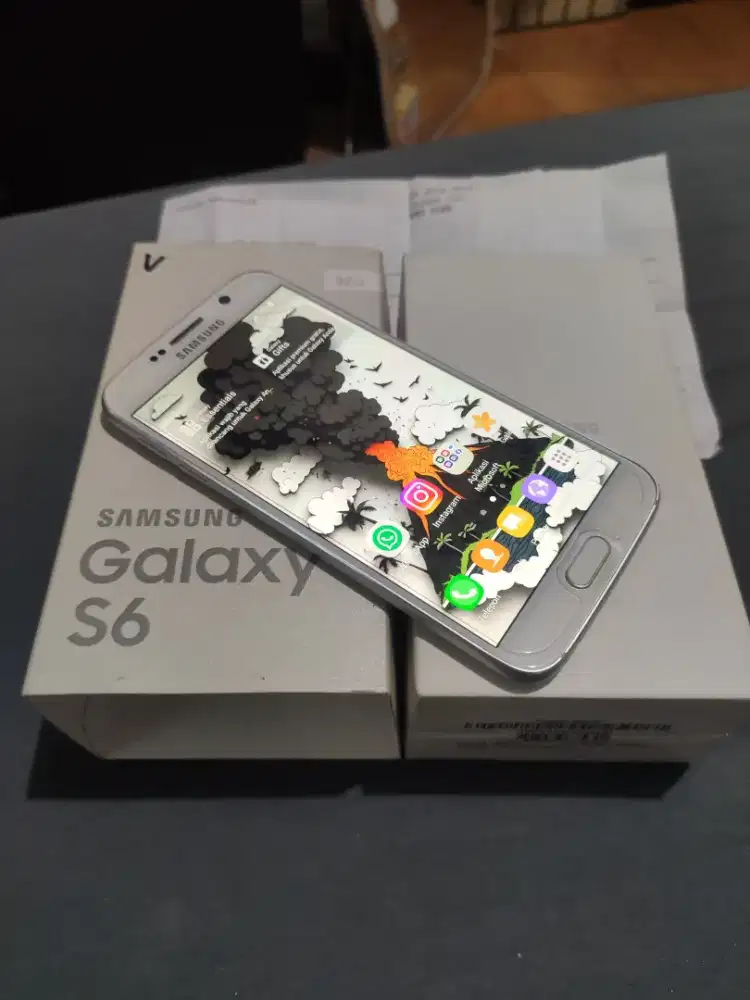 Samsung S6 Flat 3/32 NFC Kondisi ISTIMEWA terawat Mulus Lok.PAMULANG