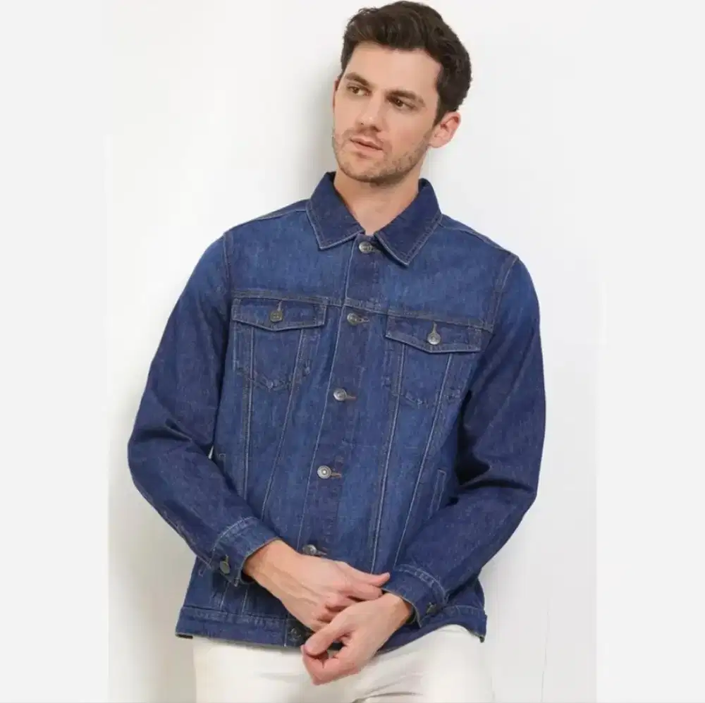 Baru jaket Giordano jeans denim