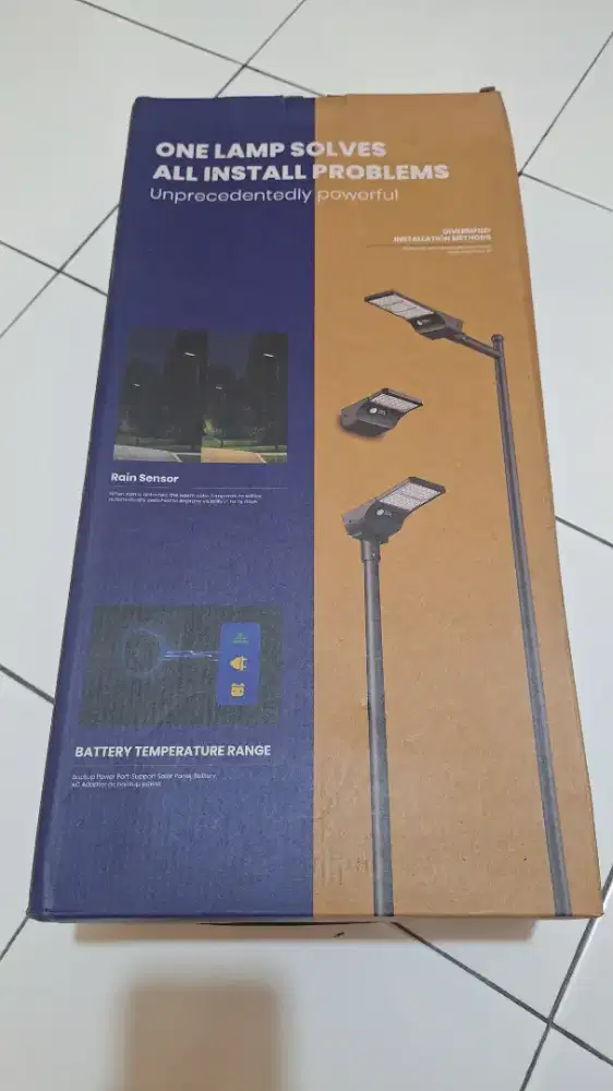 Solar cell - Lampu Taman/jalan one lamp solves