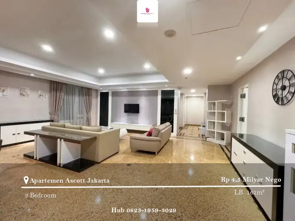 Dijual Apartement Ascott Jakarta 2BR Full Furnished Low Floor
