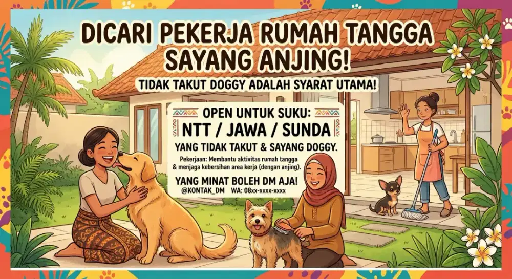 Loker art yg tidak takut dogy