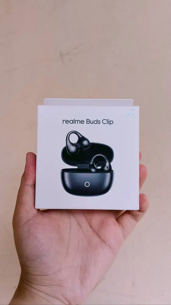 realme Buds Clip Black BNIB 100% Baru – Open Ear TWS