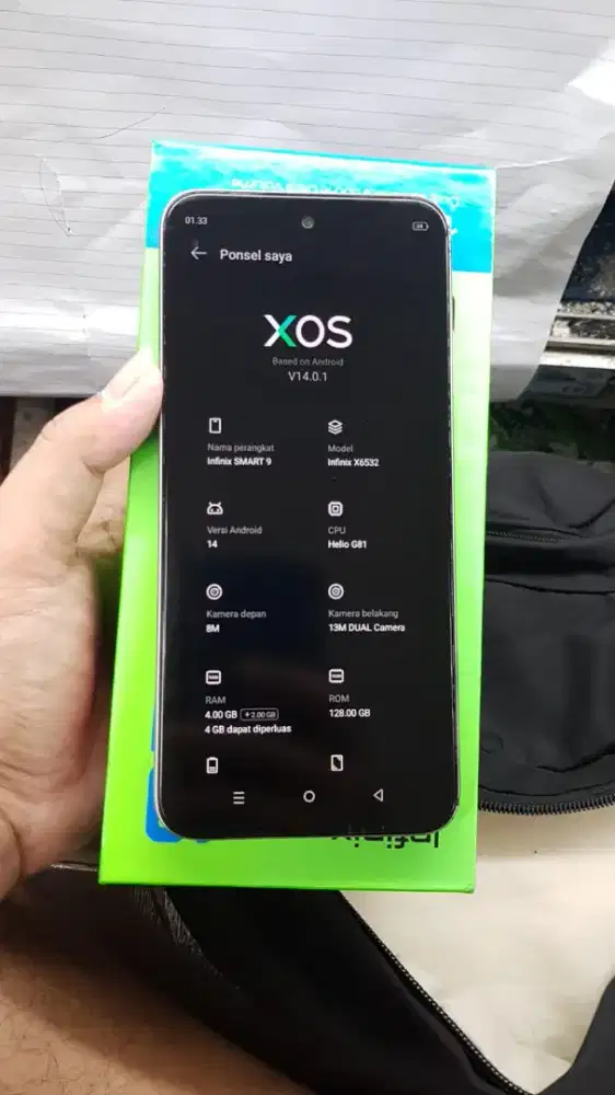 infinix smart 9 ram 4+2/128gb