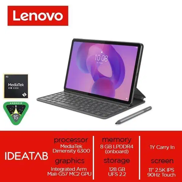 Lenovo Idea Tab MediaTek Dimensity 6300 8GB 128GB