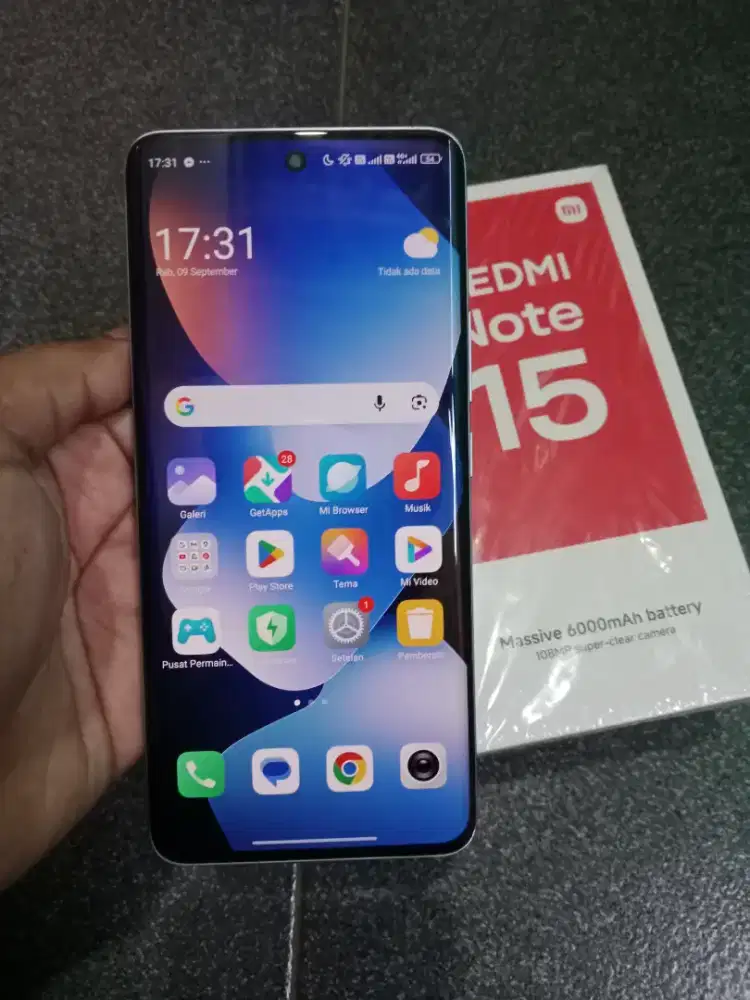 Redmi Note 15 4G ram 8+8/128gb fullset orian mulus nominus cakep