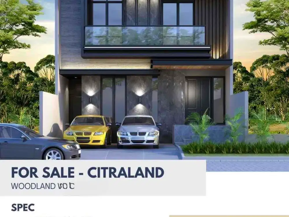 Jual Rumah Baru Woodland Citraland Surabaya Nego