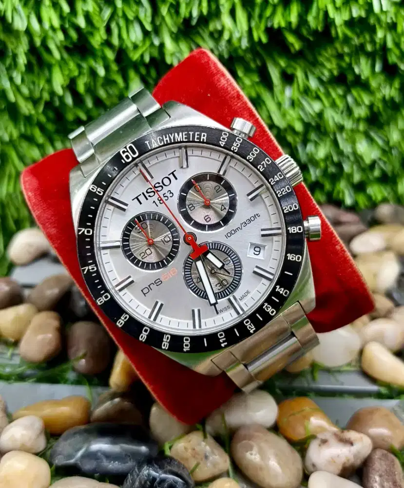 Tissot PRS 516 Chronograph Gent White Dial Original
