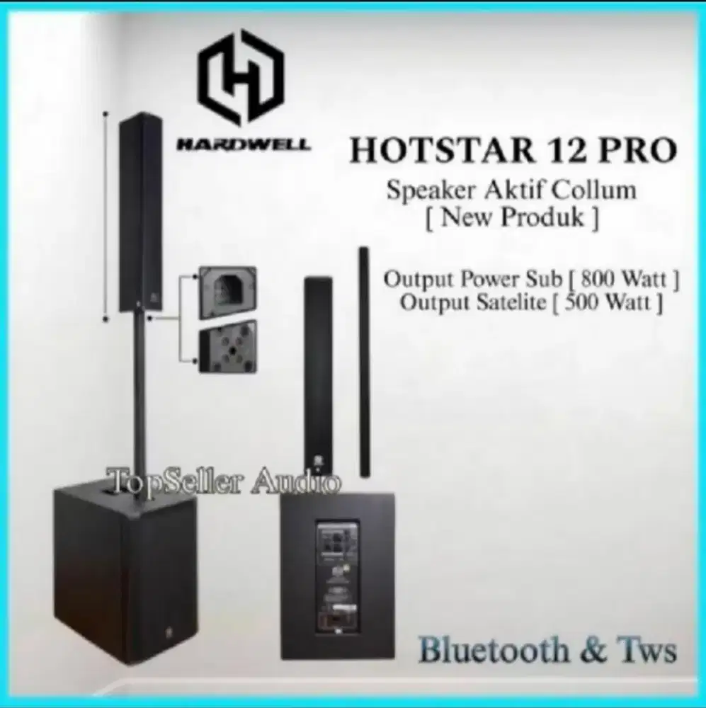 Speaker aktif satelit 12 inch hardwell hotstar 12pro bluetooth