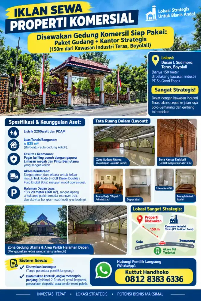 Iklan Sewa Properti Komersial