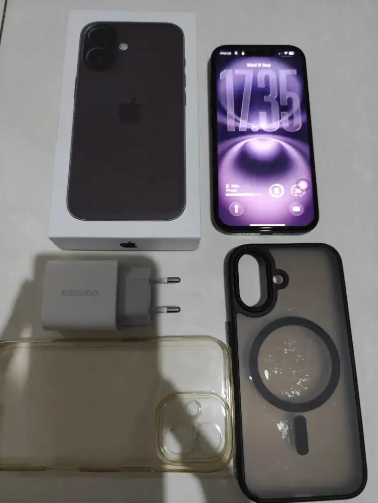Iphone 16 128gb black simlock all operator 5G fullset inter LL/A