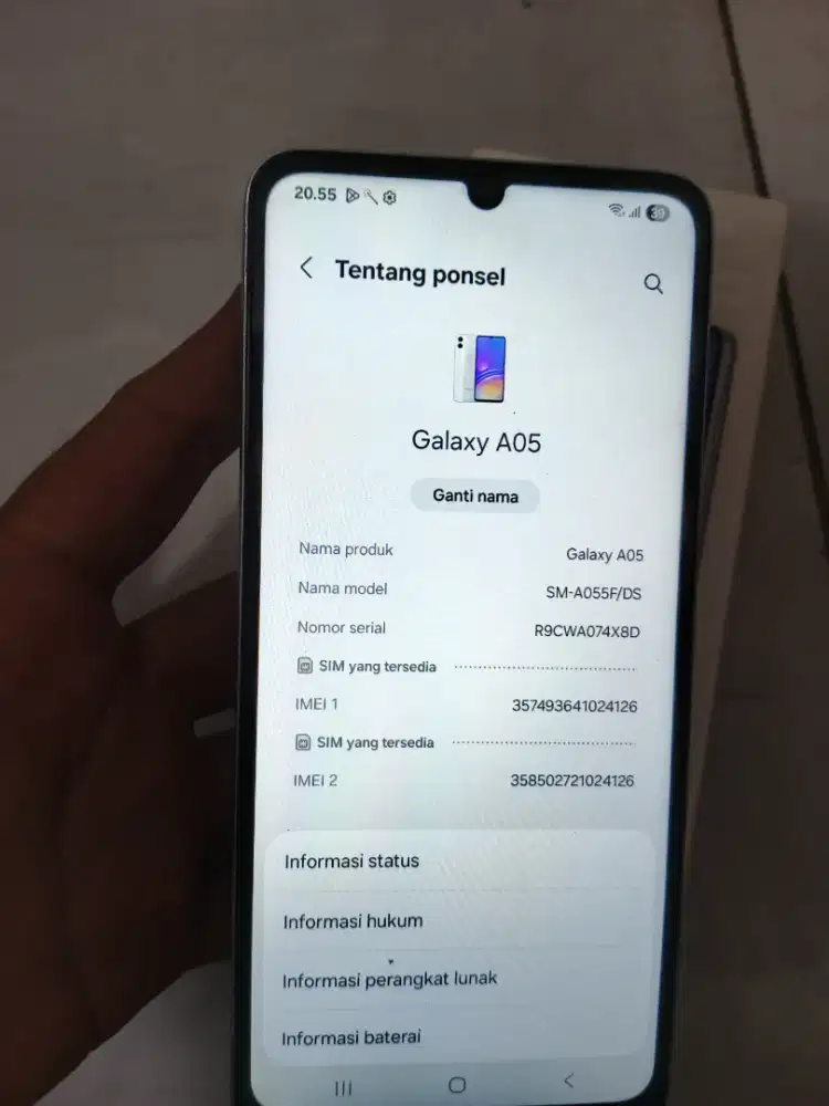 Samsung a05 ram4/64 mines suara tidak ada