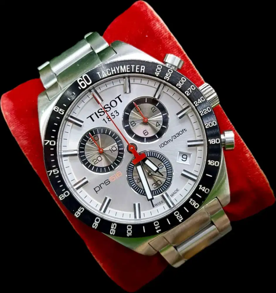 Tissot PRS 516 Chronograph Gent White Dial Original