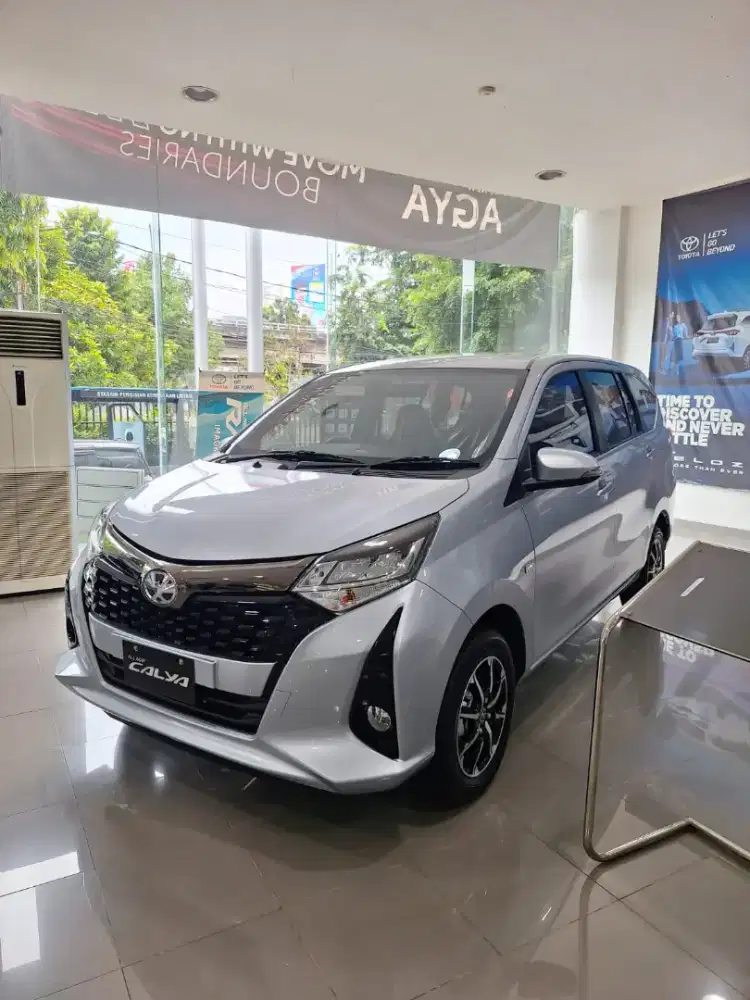 DP 7JT TOYOTA CALYA G MANUAL MT 2026/MATIC AT KREDIT HITAM PUTIH GREY