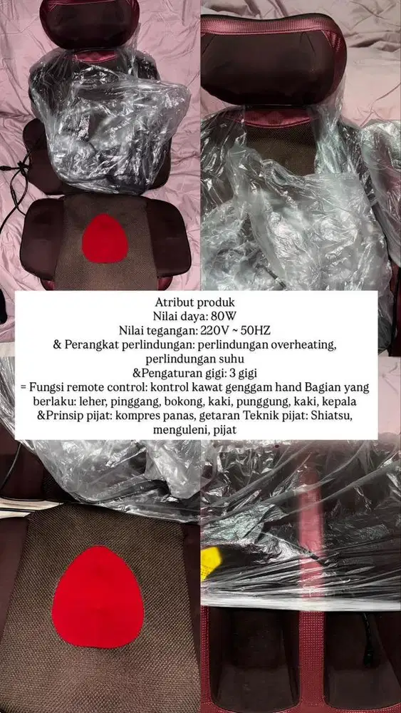 XUTI Bantal Pijat Otomatis, Like new!!